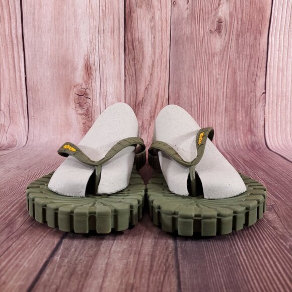 *READ* Rare Vibram Mens 45/46 US 11-12 Tropical Carrarmato Sandal Jungle Green - Picture 6 of 15